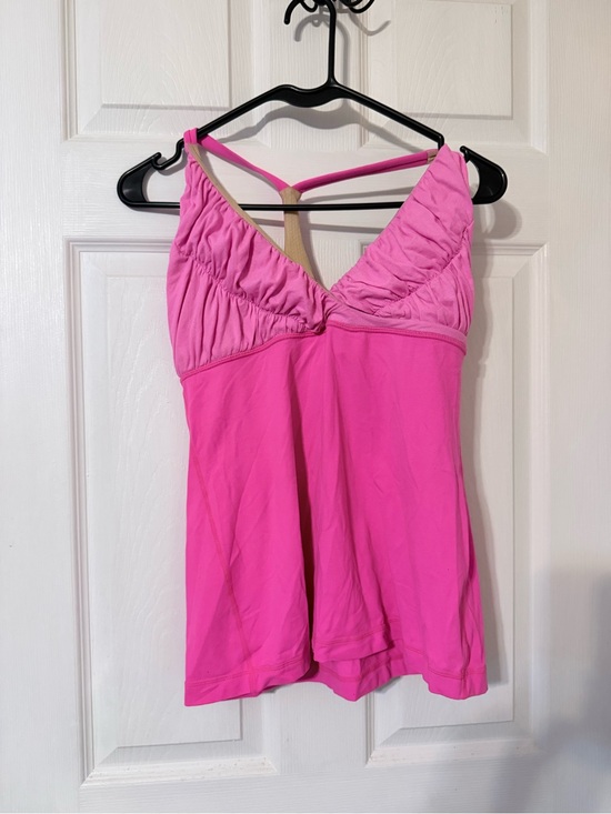 lululemon athletica Tops - lululemon athletica Bright Pink Ruched V-Neck Tank